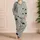 Monochrome Starry Night Sky With Sage Gray Celestial Stars For Women's Bedtime Lounging Satin Pajamas Set - pizxx46fwp
