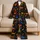 Colorful Cat Motif Cozy Loungewear for Relaxed Evenings, Travel, and Weekend Comfort Satin Pajamas Set - 5