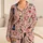 Whimsical Cat Floral Motifs for Cozy Lounging, Cat Lover Gifts, and Everyday Home Comfort Satin Pajamas Set - 1