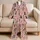 Whimsical Cat Floral Motifs for Cozy Lounging, Cat Lover Gifts, and Everyday Home Comfort Satin Pajamas Set - 5