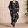 Gothic Skull Motifs for Dark Alternative Loungewear, Halloween Parties, and Gifts Satin Pajamas Set - 4
