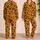 Burnt Orange Leopard Spots with Pink Accents for Cozy Lounging and Travel Style at Home Satin Pajamas Set - 2