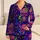 Neon Cyberpunk Skull Motifs for Festivals, Nightlife, and Bold Plus Size Streetwear Satin Pajamas Set - 1