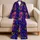 Neon Cyberpunk Skull Motifs for Festivals, Nightlife, and Bold Plus Size Streetwear Satin Pajamas Set - 5