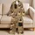 Vintage Pug Portraits In Taupe Caramel For Cozy Pet Lover Lounging, Unisex Gift Idea Satin Pajamas Set - 5