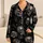 Gothic Human Skull Motifs for Dark Streetwear Lounging and Unisex Alternative Style Satin Pajamas Set - 1