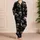 Gothic Human Skull Motifs for Dark Streetwear Lounging and Unisex Alternative Style Satin Pajamas Set - 4