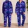 Colorful Abstract Skull Motifs for Halloween Lounging and Alternative Gifts for Women Satin Pajamas Set - 2