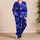 Colorful Abstract Skull Motifs for Halloween Lounging and Alternative Gifts for Women Satin Pajamas Set - 4