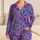 Purple Rose Butterfly Lavender Botanical Lounge Set for Relaxing, Travel, and Gift Giving Satin Pajamas Set - 1