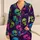 Neon Skull Halloween Spooky Season Gift, Gothic Alternative Style For Plus Size Women Satin Pajamas Set - 1