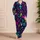 Neon Gothic Skeleton Skulls For Cozy Lounging And Spooky Nighttime Relaxation At Home Satin Pajamas Set - 4