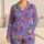 Retro Peace Symbols and Graffiti Lettering for Relaxed Weekend Lounging, Gift Idea Satin Pajamas Set - 1
