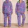 Retro Peace Symbols and Graffiti Lettering for Relaxed Weekend Lounging, Gift Idea Satin Pajamas Set - 2
