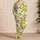 Lemon Citrus Botanical Motif for Cozy Lounging, Summer Travel, and Gift Giving for Women Satin Pajamas Set - 4