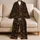 African Inspired Geometric Totem Motifs for Colorful Lounge Style, Plus Size Women Satin Pajamas Set - 5
