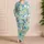 Whimsical Unicorn Rainbows for Dreamy Nights and Colorful Lounging, Women's Plus Size Satin Pajamas Set - 4