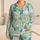 Whimsical Unicorn Rainbows for Dreamy Nights and Colorful Lounging, Women's Plus Size Satin Pajamas Set - 1