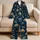 Vintage Nautical Sailboats and Dolphins for Coastal Lounging, Seaside Travel and Gifts Satin Pajamas Set - 5