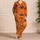 Bottlenose Dolphin Sunset Ocean Scene for Relaxed Coastal Lounging and Beach Lovers Satin Pajamas Set - 4