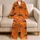 Bottlenose Dolphin Sunset Ocean Scene for Relaxed Coastal Lounging and Beach Lovers Satin Pajamas Set - 5
