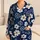 Midnight Navy Ivory Botanical Florals for Cozy Lounging and Relaxed Home Style Wear Satin Pajamas Set - 1