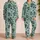 Mint Sugar Skulls and Folk Flowers for Cozy Lounging and Dia de los Muertos Gifting Satin Pajamas Set - 2