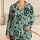 Mint Sugar Skulls and Folk Flowers for Cozy Lounging and Dia de los Muertos Gifting Satin Pajamas Set - 1