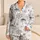 Nautical Anchors And Compass Roses For Cozy Coastal Lounging At Home, Plus Size Women Satin Pajamas Set - 1