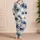 Blue Coastal Coconut Palms For Tropical Vacation Lounging And Beach Getaways Women Satin Pajamas Set - 4