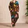 Colorful Cat And Fish Motif Lounge Style For Cozy Nights, Sleepovers And Weekends Satin Pajamas Set - 4