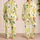Fresh Lemon Slices and Green Leaves for Bright Summer Vacation Travel Style for Women Satin Pajamas Set - 2