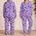 Healthcare Hearts and Stethoscopes for Nursing School Lounge Days Gift for Nurses Satin Pajamas Set - 2