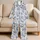 Coastal Shells And Starfish Ocean-Inspired Comfort For Beach Lovers, Women At Home Satin Pajamas Set - 5