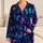 Colorful Butterfly Floral Motif For Relaxed Lounging And Cozy Nights, Women’s Gift For Her Satin Pajamas Set - 1