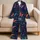 Stained Glass Butterfly Midnight Garden Lounge Wear For Relaxed Nighttime Comfort At Home Satin Pajamas Set - 5