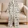 Autumn Woodland Leaves And Mushrooms For Cozy Lounging, Unisex Nature Lovers At Home Satin Pajamas Set - 5