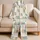 Cute Pastel Cat Hearts for Cozy Lounging and Relaxed Everyday Home Days for Cat Lovers Satin Pajamas Set - 5