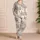 Cute Cat Faces and Paw Icons for Cozy Lounging, Relaxed Home Comfort, Cat Lovers Satin Pajamas Set - 4