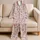Medical Care Hearts Stethoscope ECG Motifs for Nurses, Doctors, and Healthcare Fans Satin Pajamas Set - 5