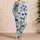 Ocean Fish Starfish Seashells Tropical Leaves Coastal Resort Style Gift For Beach Lovers Satin Pajamas Set - 4