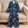 Nautical Compass Starfish And Life Ring Motifs For Seaside Summer Gifts For Coastal Lovers Satin Pajamas Set - 5