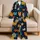 Colorful Geometric Cat Faces for Cozy Lounging and Gift Giving, Women's Casual Style Satin Pajamas Set - 5