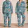 Aqua Floral Paisley Lounge Style For Relaxed Weekends And Cozy Everyday Comfort At Home Satin Pajamas Set - 2