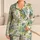 Tropical Botanical Fruit Garden with Teal Pods for Vacation Travel Lounge Style Women Satin Pajamas Set - 1