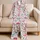 Nurse Hearts Stethoscopes and ECG Motifs for Cozy Hospital Shift Lounging, Women Satin Pajamas Set - 5