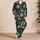 Deep Teal Donut Candy Motifs for Cozy Lounging and Sweet Weekend Gift Ideas for Women Satin Pajamas Set - 4