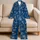Tropical Monstera Palm Leaf Coastal Botanical Lounge Style for Resort Getaways and Travel Satin Pajamas Set - 5
