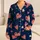 Coral Heart Star Motifs for Everyday Lounging, Travel, and Street Style Women's Gift Satin Pajamas Set - 1