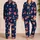 Coral Heart Star Motifs for Everyday Lounging, Travel, and Street Style Women's Gift Satin Pajamas Set - 2